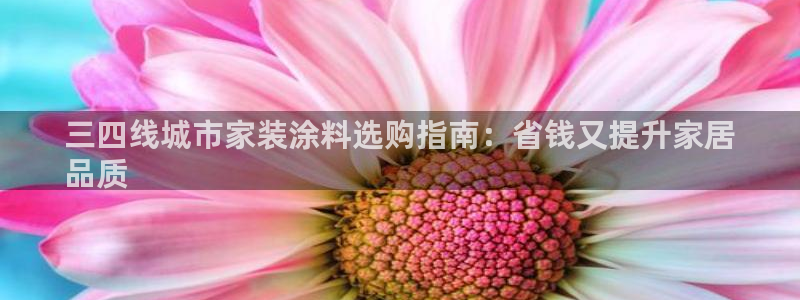 深圳和记科技有限公司：三四线城市家装涂料选购指南：省钱又提升家居
品质